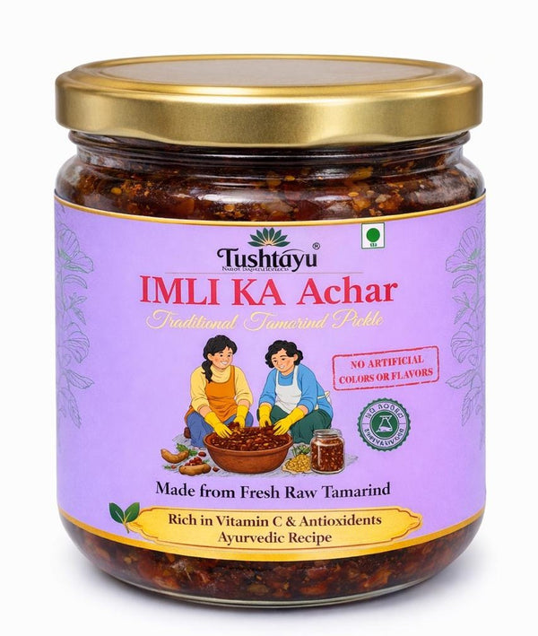 Imli Pickle (Tamarind Achar) | Vedic Sun-Cured |  Preservative-Free | Digestive & Gut-Friendly