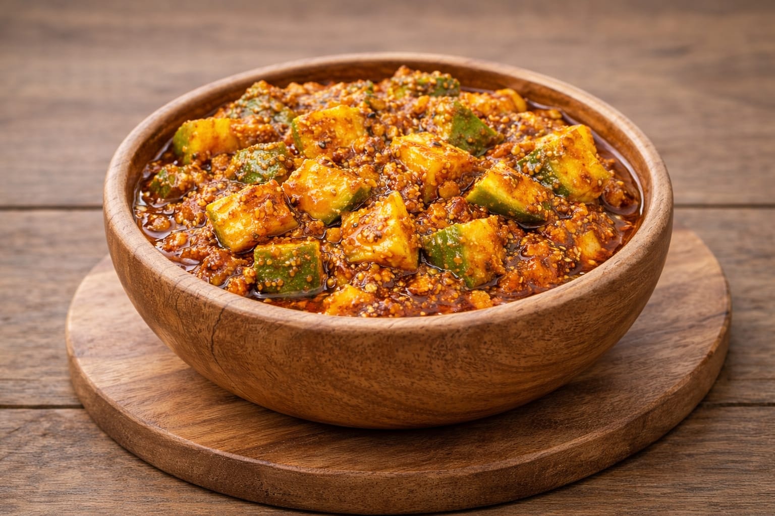 Mango Pickle Aam Achar | Sun-Cured Traditional Preservative-Free Gut-Friendly & Dosha Balancing