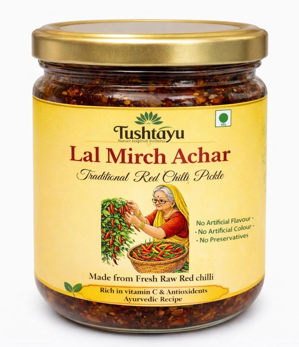 Red Chilli Pickle | bharwa Lal Mirch ka Achar | Preservative-Free | Digestive & Gut-Friendly